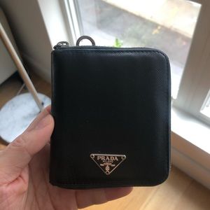 Authentic Prada leather wallet